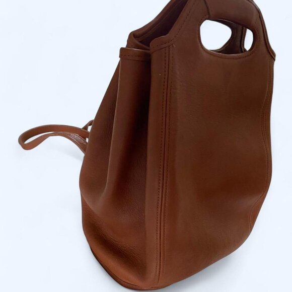Vintage Coach Drawstring Backpack No. 9994 British Tan Leather main image 6
